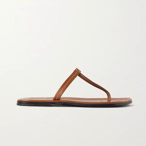 Toteme Leather T Strap Flat Sandal
